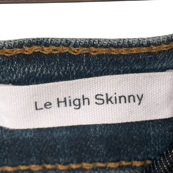 FRAME DENIM Le High Skinny Distressed Jeans Dale Bend Stretch Style LHSKRHT665 - Picture 3 of 16